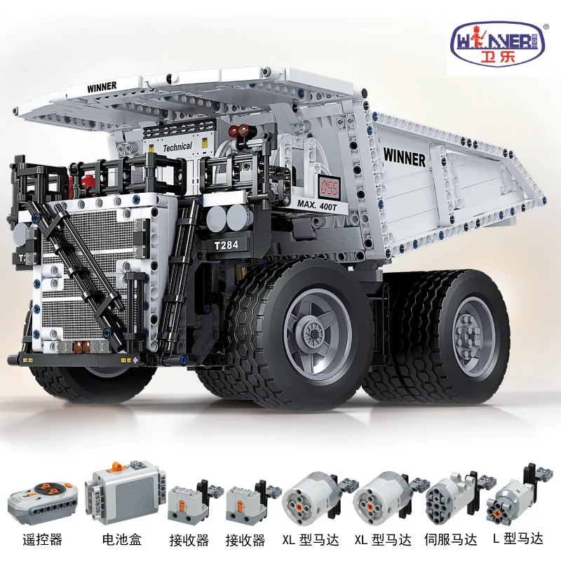 

Technology Engineering Series Electric Remote Control Crawler Excavator Building Blocks 2071pcs Bricks Education Toys 1:40 Model