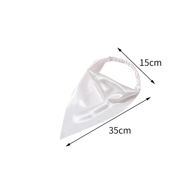 

Triangle Chiffon Scarf Women Headband Fashion Solid Color Hair Scarfs Office Hair Band Hand Kerchief Female Bandana Accessories