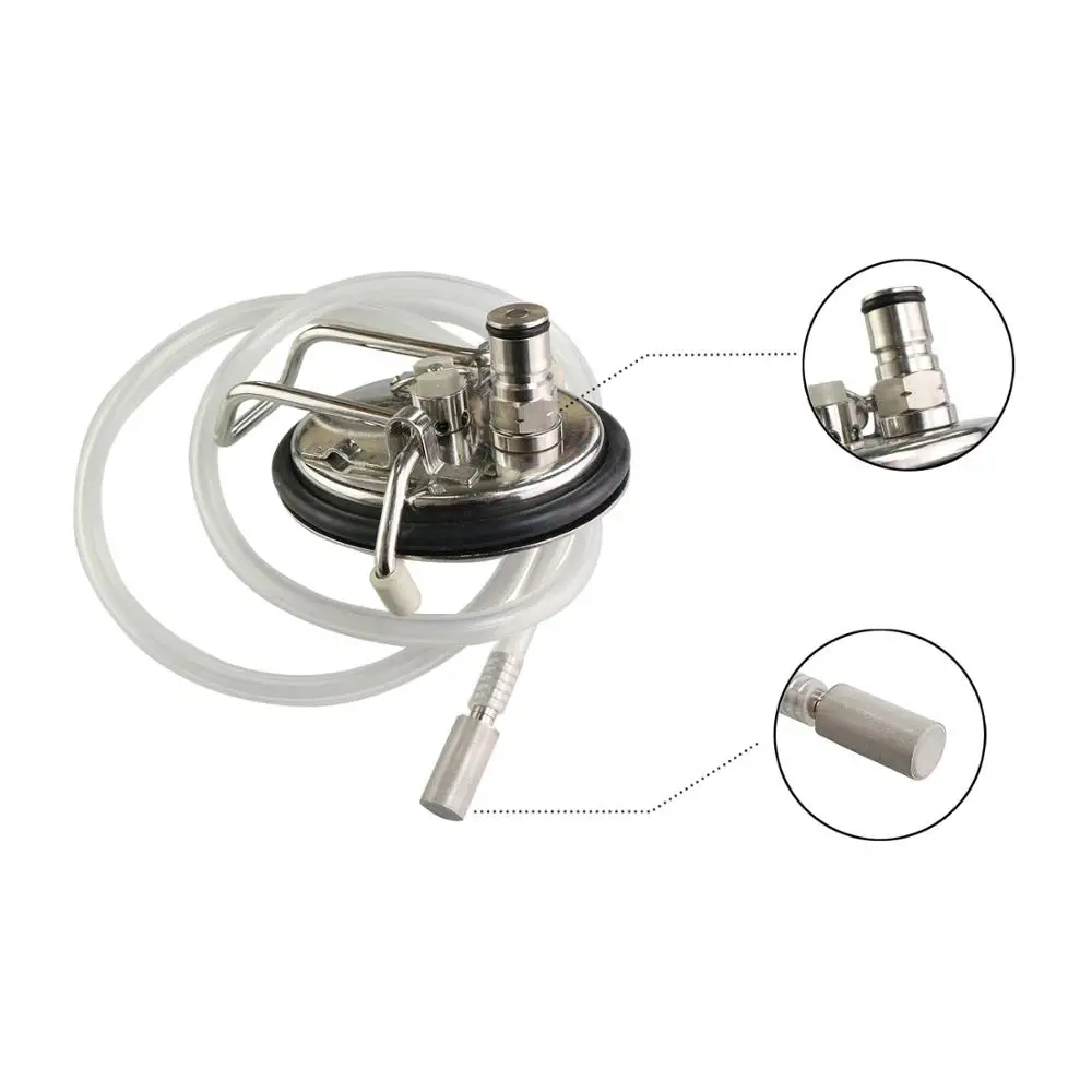 Карбоновая крышка кега для домашнего пивоварения в стиле Корнелиуса с 2