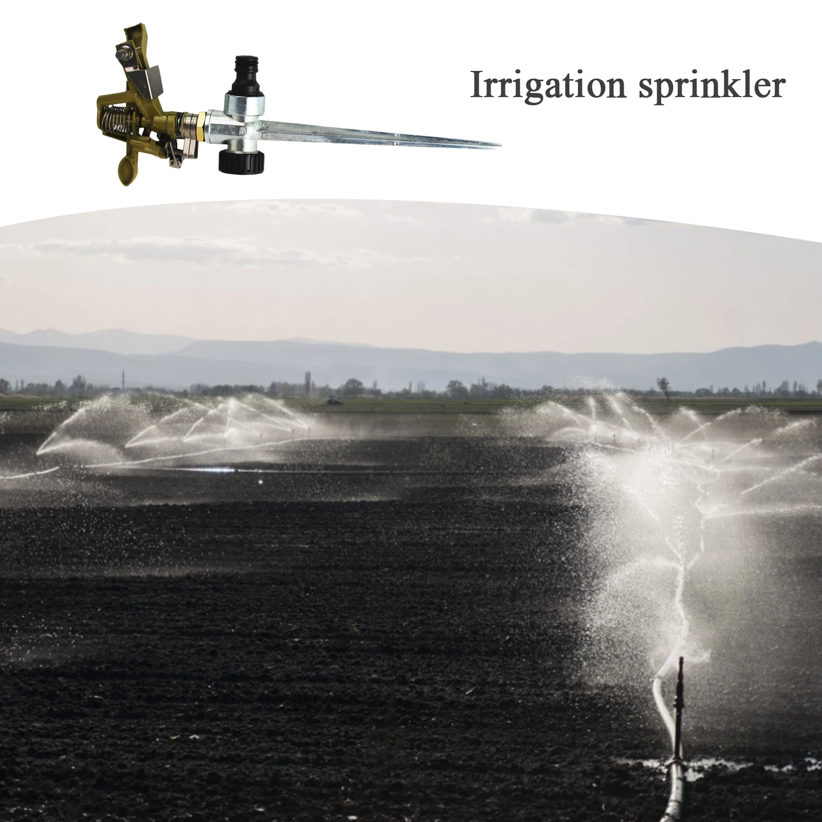 

1/2 Inch Impact Sprinkler, Heavy-duty Sprinkler With Nozzle Watering Sprinkler For Garden, Lawn And Lawn Irrigation