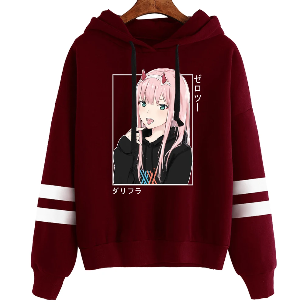 

Kawaii Women Men Zero Two Hoodies Oversized Loose Darling In The Franxx Sweatshirts Zero Two Sweatshirts Autumn Anime Clothes