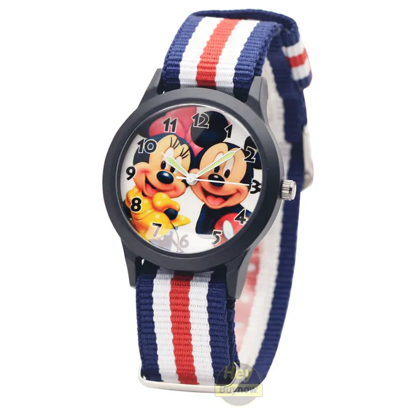 Бесплатная доставка милые Мультяшные детские часы модные нейлоновые спортивные