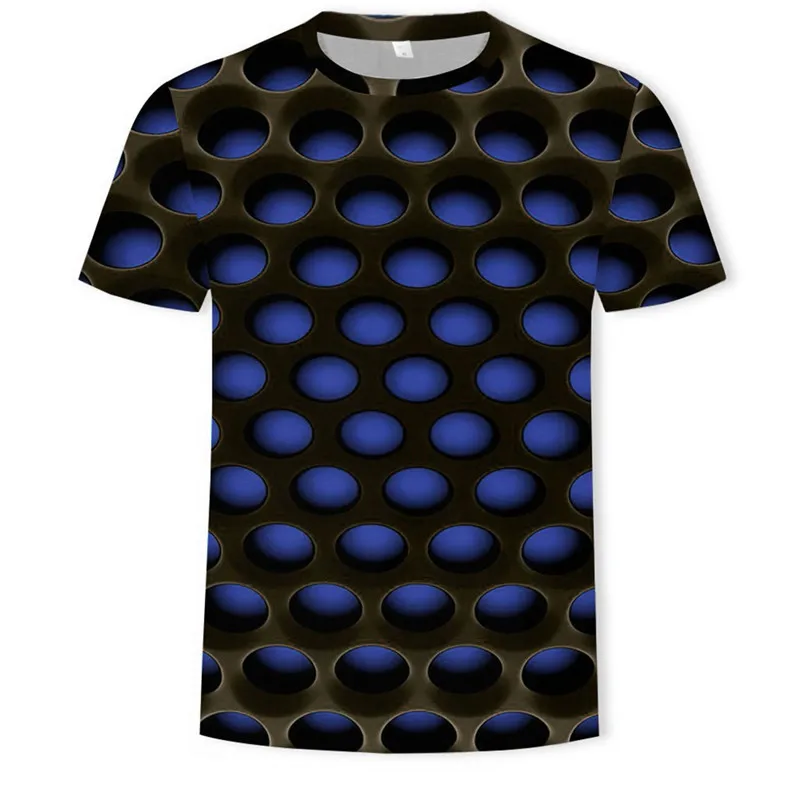 Blue Мужская летняя футболка, стиль, 3D принт, футболка с коротким рукавом, мужская мода, удобная мужская футболка, уличная одежда, Camisetas hombre - Цвет: Blue