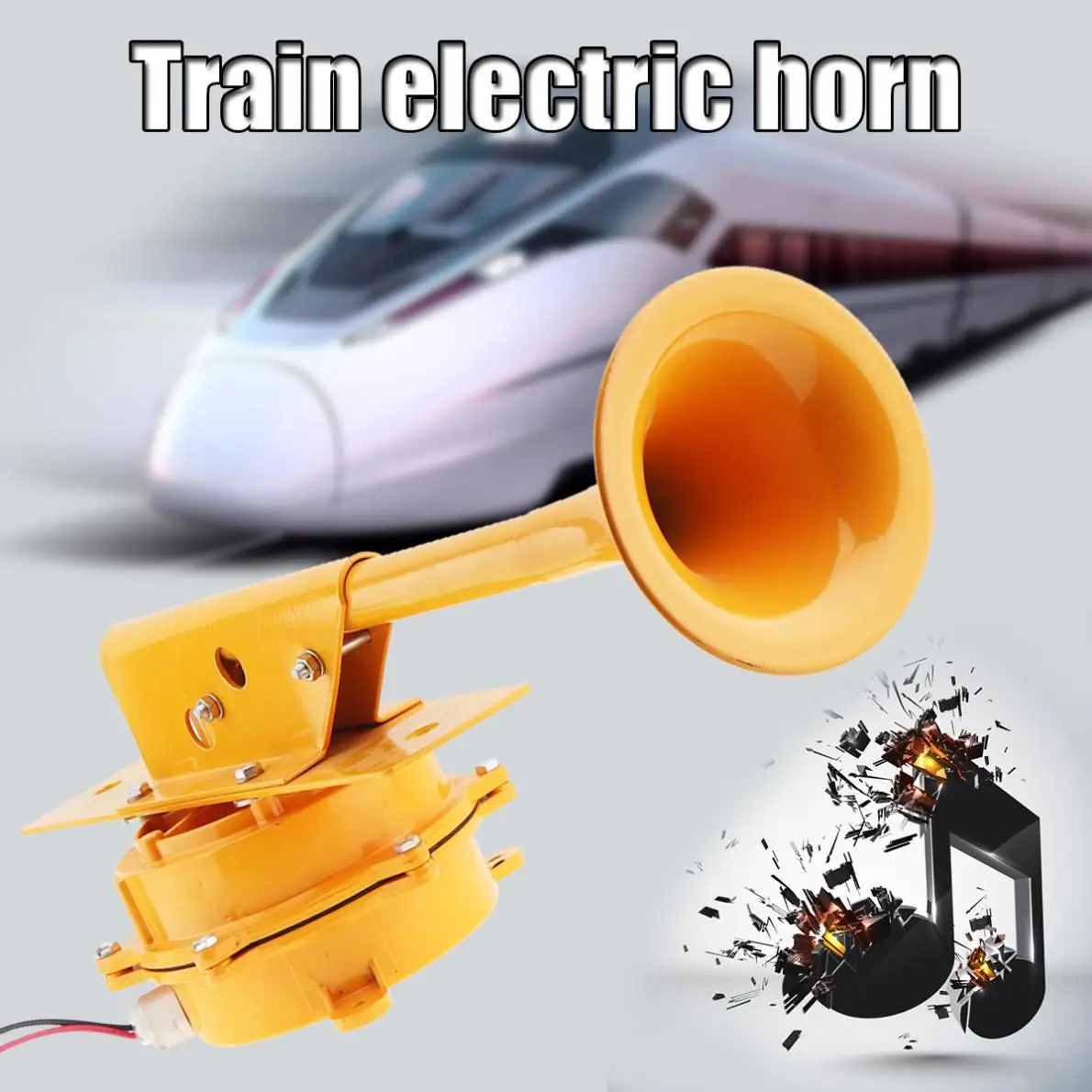

12V / 24V 1280dB Car Air Horn Super Loud All Metal Train Horn No Need Compressor for Truck Boat Train Lorry Vehicles Accessories