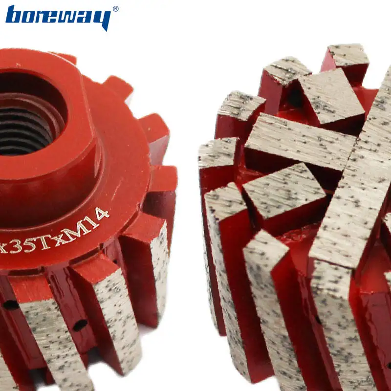 Boreway питания 2 дюймов D50 * 35T M14 сегментированные нулевой терпимости барабан с