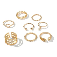 2020 nieuwe 8pcs ring individual ring diamond set versatile ring female festival gifts wedding anniversary gift