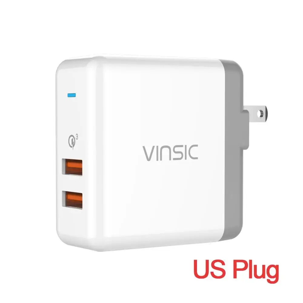 Быстрая зарядка 3 0 QC3.0 Dual USB 36W US EU настенное зарядное устройство для iPhone/iPad Samsung Galaxy