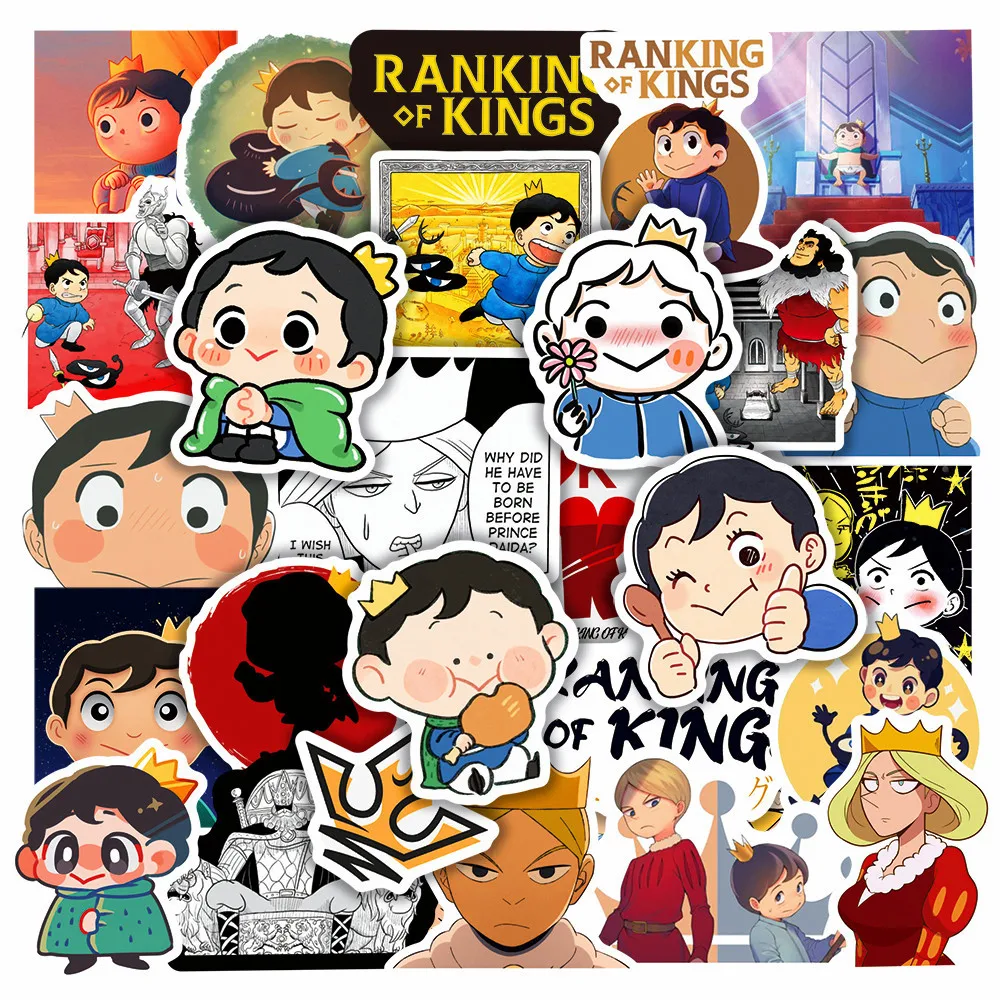 

50 Sheets Cartoon King Ranking Pojcak Graffiti Stickers Waterproof Decals The Ranking of Kings Cute Pegatina Kawaii Stationery
