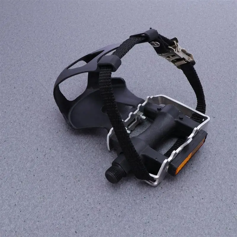1 пара педалей с зажимом плечевой ремень эффективная прочный велосипед педали