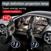 car decorative lamp door logo projector irradiation welcome lamp no wiring for peugeot 3008 208 308 508 408 2008 307 4008 5008