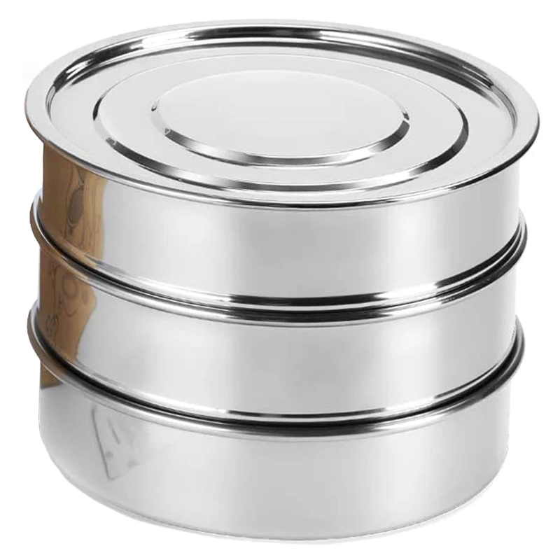 

Нержавеющая сталь семян прорастания комплект, 2 слоя сетки лотки для проращивания, 1 Базовое покрытие и 1 крышка