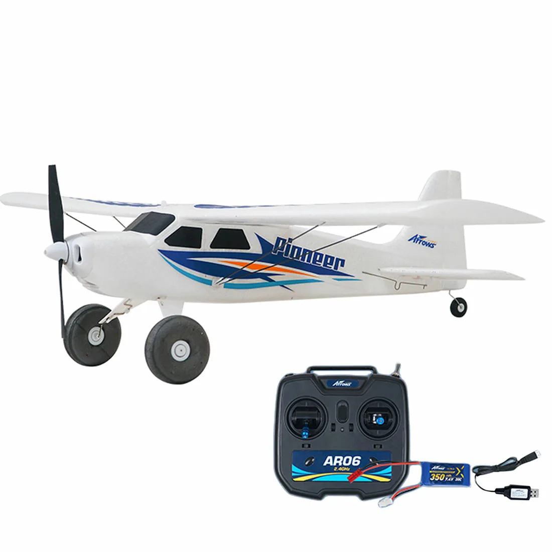 

620mm RC Airplane Model Beginner Aircraft with Gyroscope Weiyi Flight Control System - RTF Version (RC + Battery + Charger)