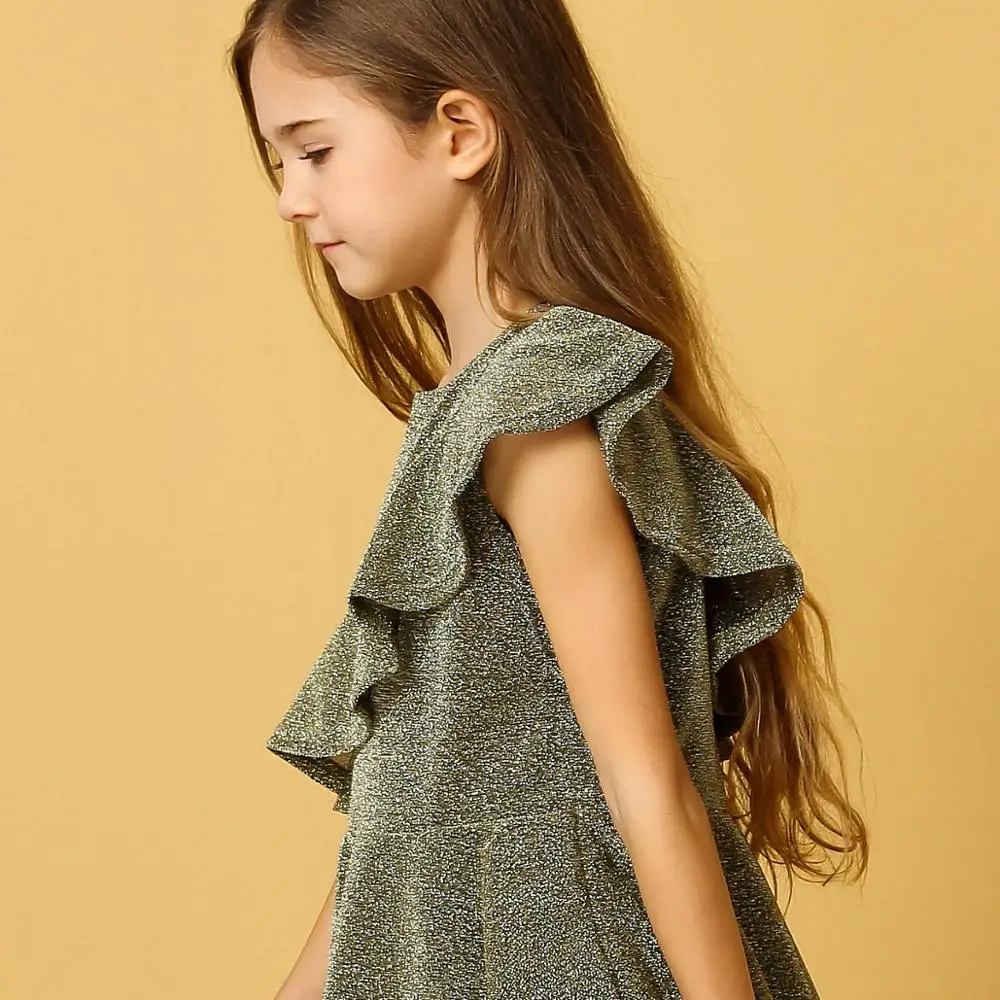 

KISBINI Summer Kids Girls Dress Sleeveless Chic Princess Dresses Daughter Birthday Gift Fashion Dress Children Clothes