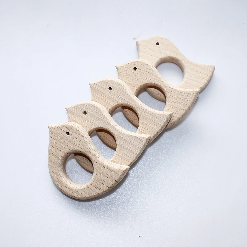 Деревянные бусины для прорезывания зубов 5 шт./лот|Детские прорезыватели| |