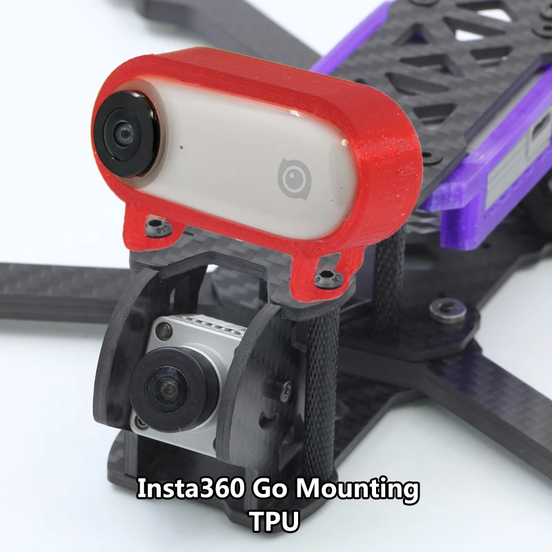 3D печать ТПУ крепление каркас для Insta360 GO Спортивная камера FPV гоночный Дрон