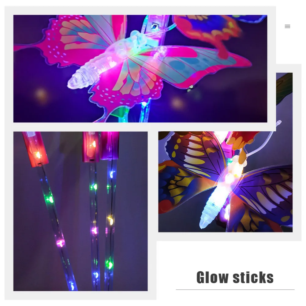 

6Pcs Colorful Glow Sticks Multifunctional Glow Sticks Party Favors Random Color