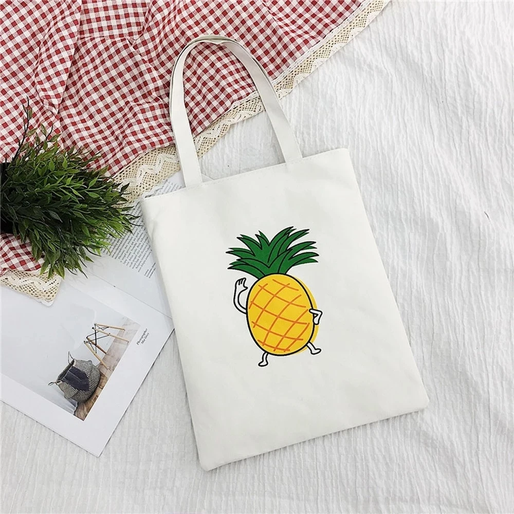 

Korea Ulzzang Cartoon Casual Pop Vintage Large-capacity Fashion Harajuku Canvas Bag Hip Hop Shopping Bag Women's Shoulder Bags