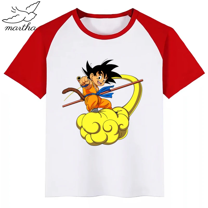 Новинка детская футболка с принтом из японского аниме Жемчуг дракона забавная