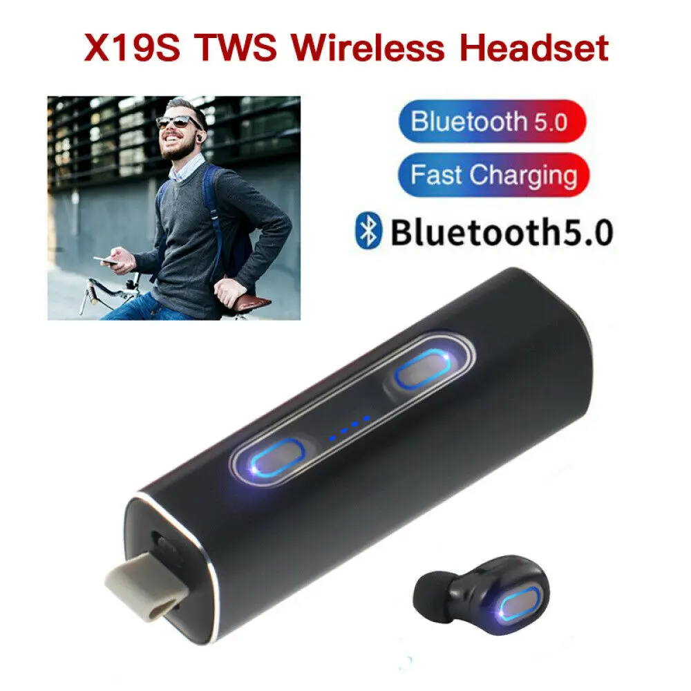 

New Bluetooth Earphone Wireless Earbuds Touch TWS Bluetooth Headset Deep Bass Stereo Sound Binaural Call 30H Play Time
