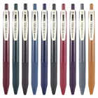 Zebra Sarasa JJ15 зажим выдвижной Ретро дизайн гелевая чернильная ручка резиновая ручка 0,5 мм винтажные цвета 10 цветов в комплекте