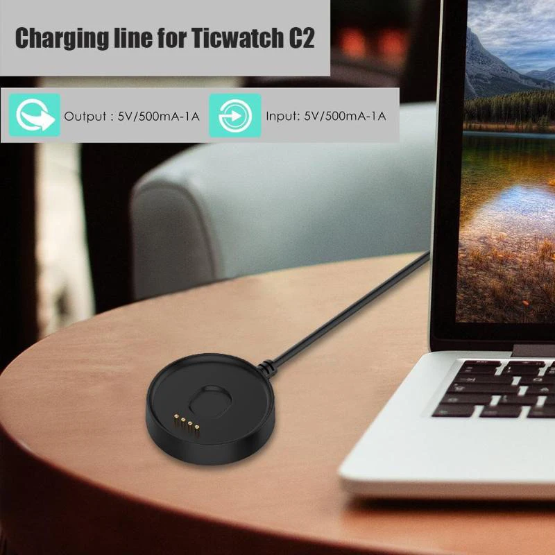 for Ticwatch C2 Portable Fast Charger with Data Function Dock Cradle net Adsorption Cable | Электроника