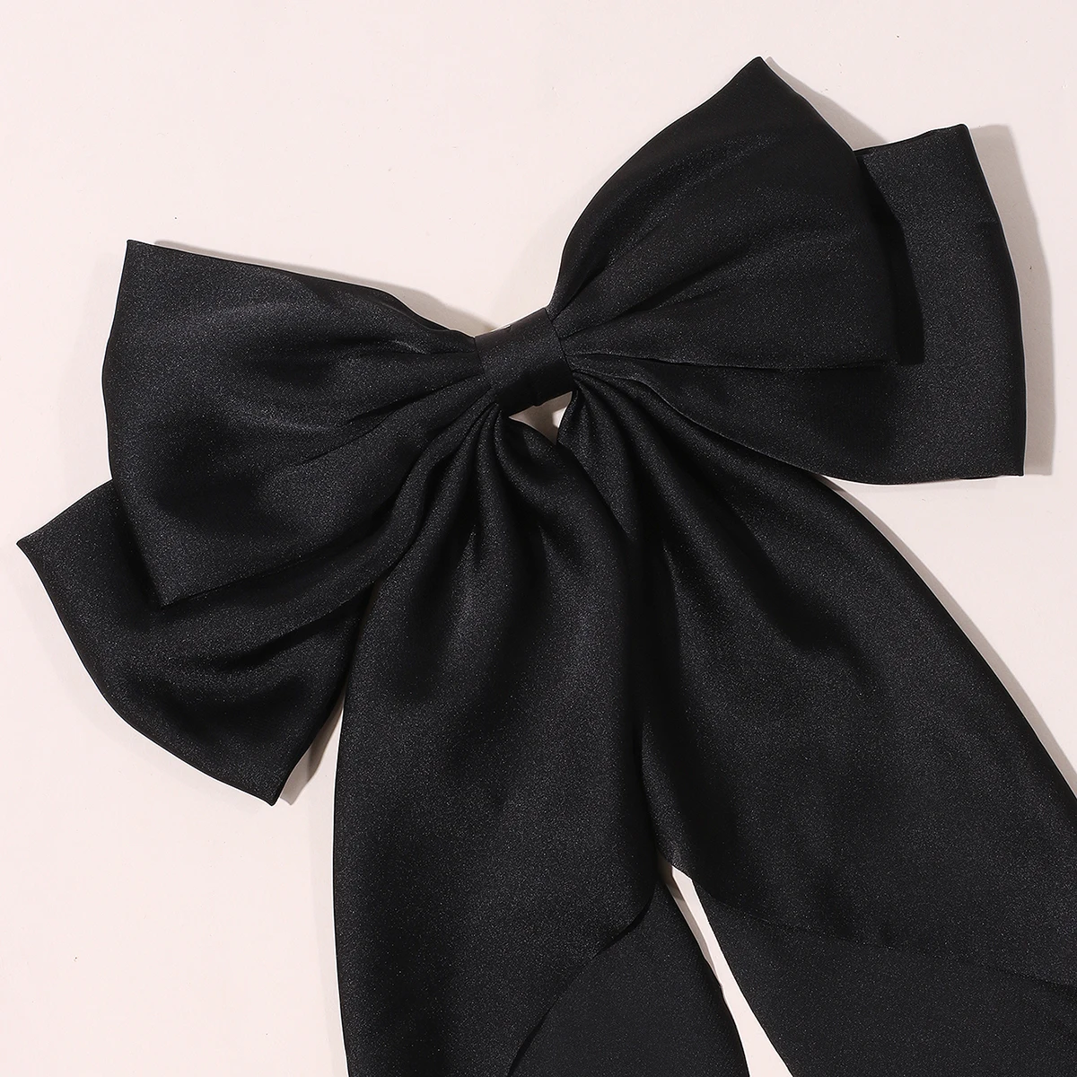 Заколки для волос с бантом однотонные большего размера цветная корсажная лента