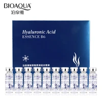 bioaqua 10pcslot moisturizing vitamins hyaluronic acid serum facial skin care anti wrinkle anti aging collagen essence liquid
