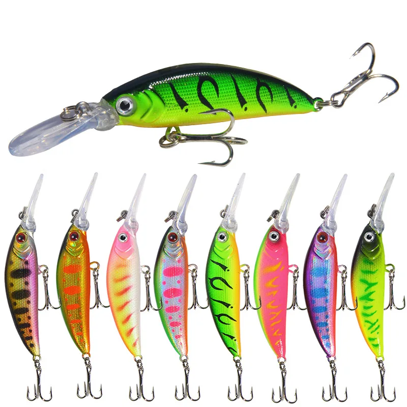 

Жесткая рыболовная приманка Pesca, медленно тонущий воблер для рыбалки, искусственная приманка для окуня, щуки 6 г/7 см