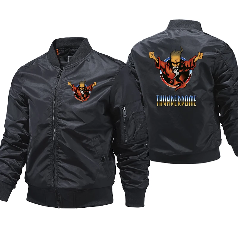 

Thunderdome Hardcore Men's Ma1 Bomber Jacket Pilot Outerwear Men Army Green Flight Coat plus size 5xl Jacket windproof jacket