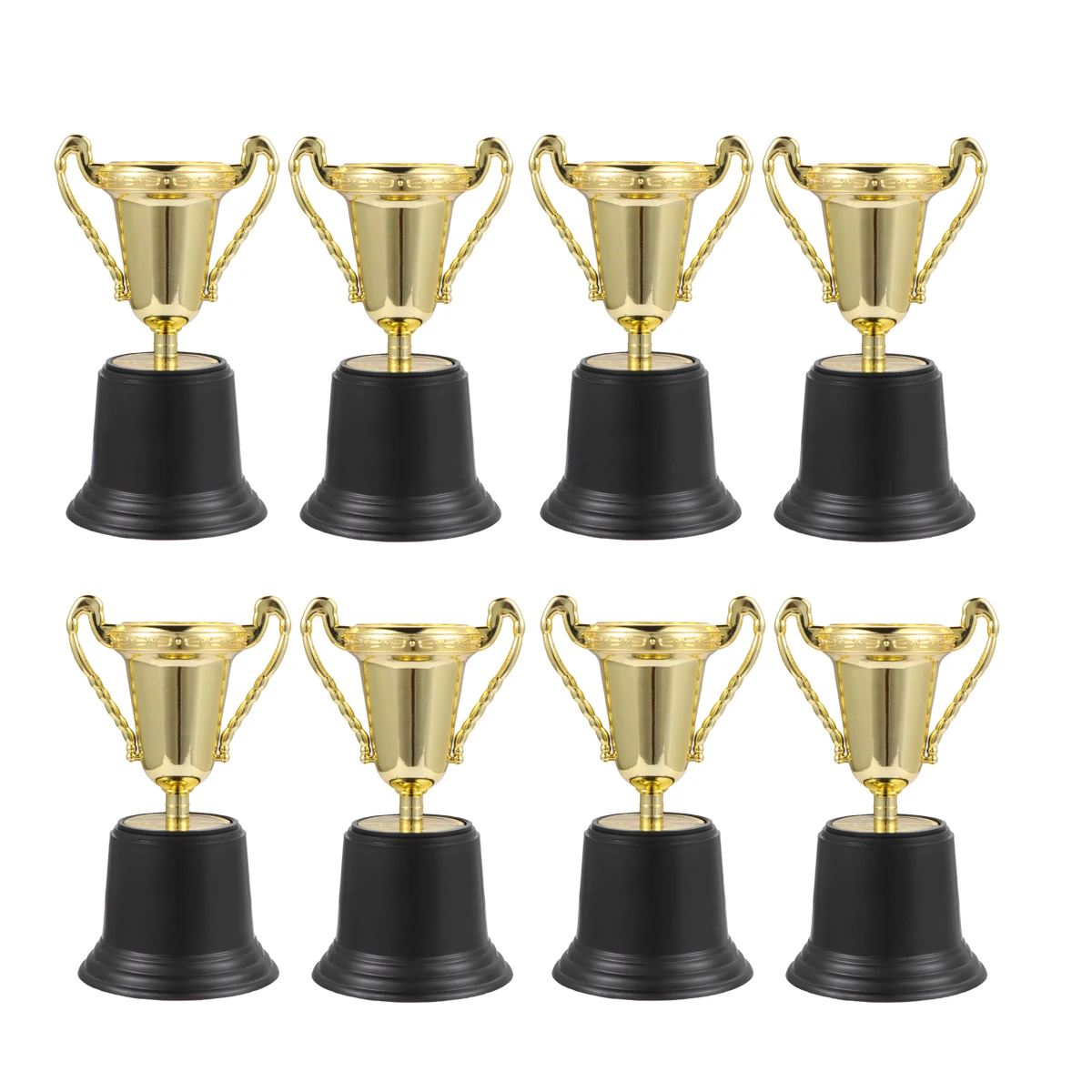 

8 Pcs Award Trophy Plastic Safe Photo Props Trophies Desktop Ornament for Sports Competition Parties