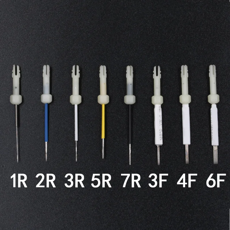

50pcs Dermograph 1R Original USA Mosaic tattoo Machine Needle Agulhas 1/2/3/5/7R 3/4/6F For Permanent Makeup Eyebrow & Lip