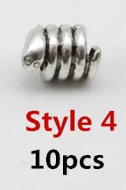 10pcs Style 4 10 шт./упак. металла различных 5 видов стилей, подвязанные лентой, с объемной волной для бороды, дредлоки, для увеличения объема, бусины кольца трубки Руна викингов для волос Средства для укладки волос - Цвет: 10pcs Style 4