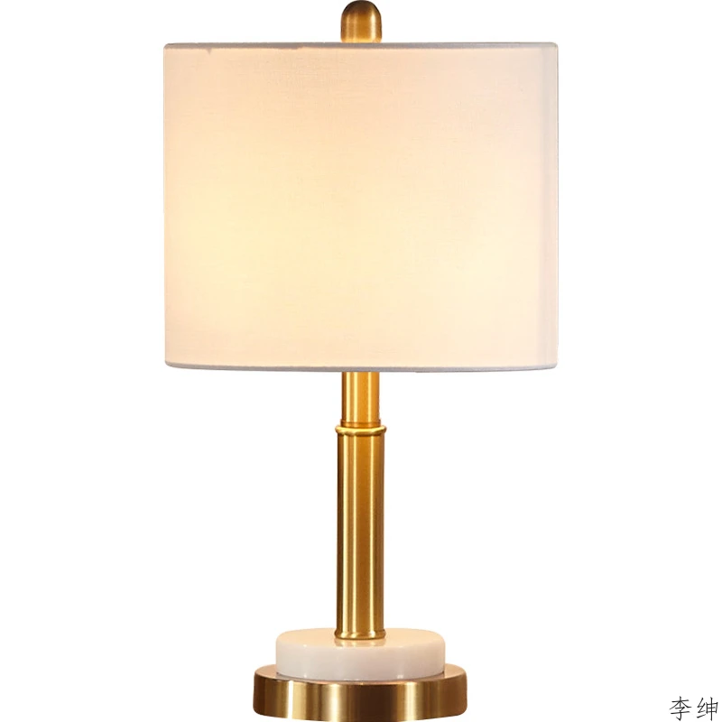 

Американские металлические настольные лампы под мрамор для гостиной, спальни, прикроватная лампа, современные настольные светильники, дом...