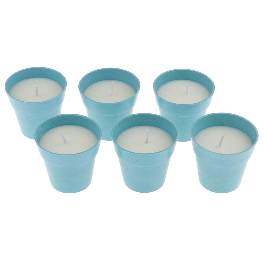 6x ароматические свечи из натурального соевого воска портативная туристическая