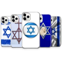 israel national flag jewish phone case for iphone 7 8 plus x xs max xr 11 12 mini pro max se 2020 transparent soft cover