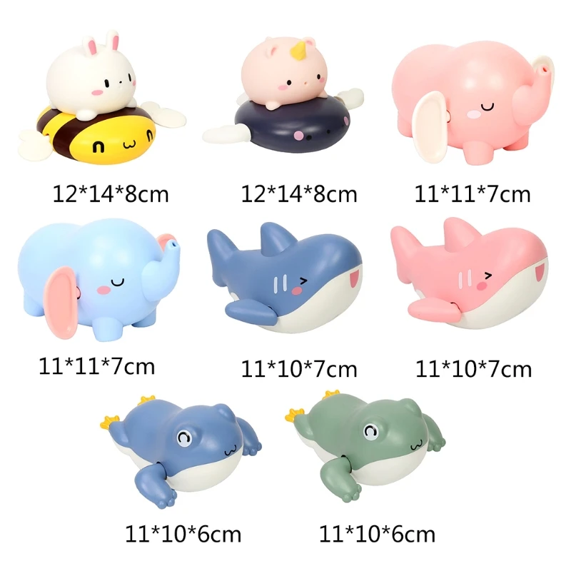 4inch Bathtub Toy Summer Toy for Baby Beach Parent-Children Interactive Toy Bathtub Water Playing Wind-up Toy for Infant