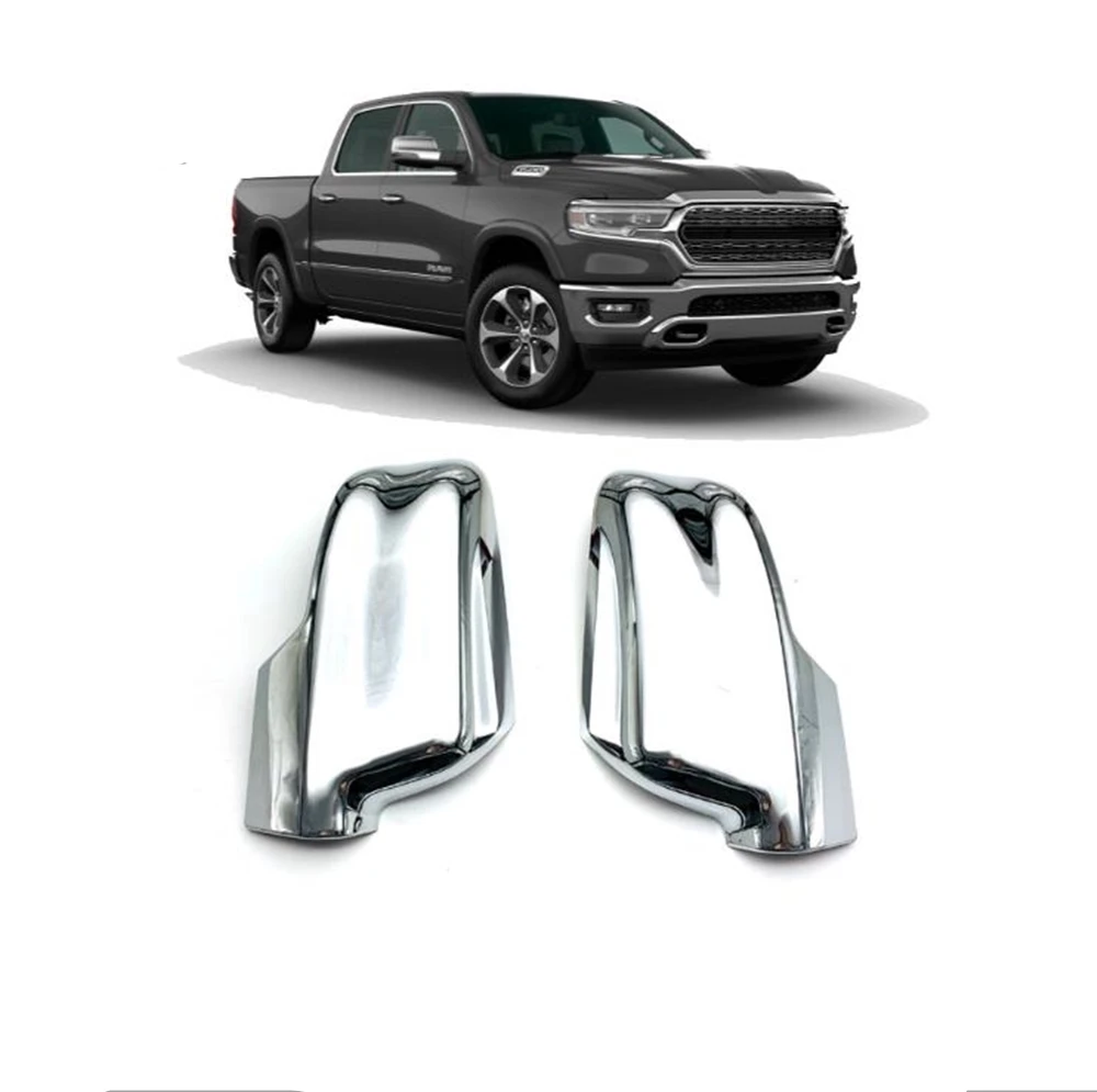 

Крышка зеркала для Dodge Ram 1500 2019-2020, Модифицированная Хромированная Крышка для автомобиля, внешняя крышка заднего вида, боковая дверь, задний вид, задняя крышка, зеркальная отделка