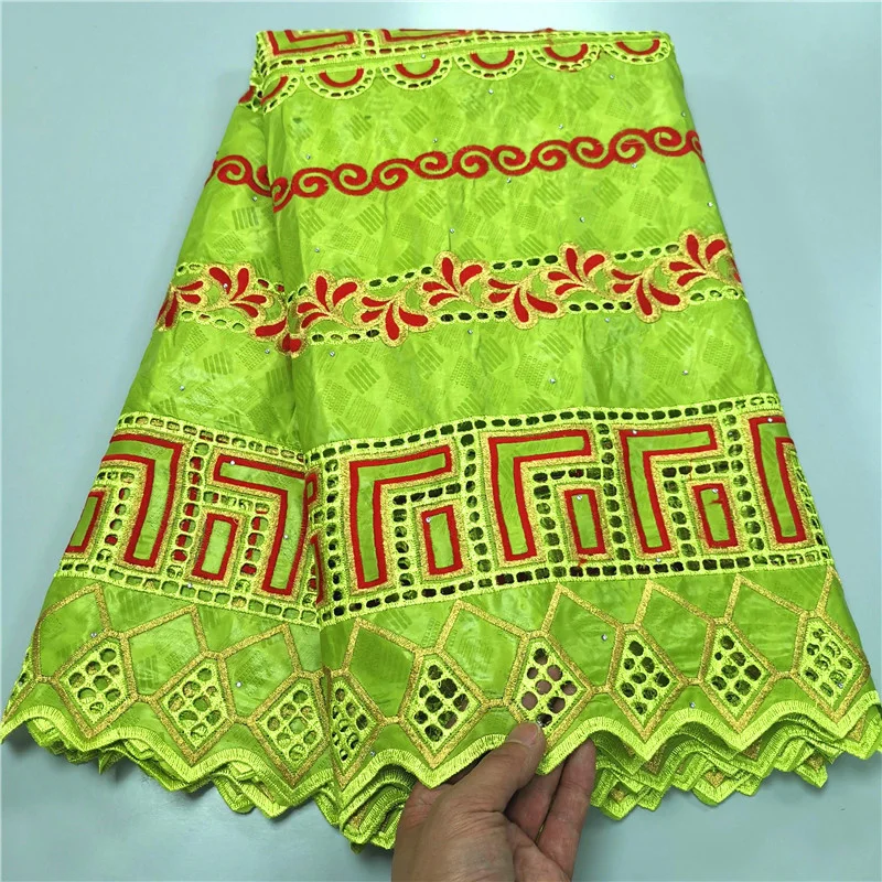 

5 yard/lot Jacquard dress fabric bazin riche brode african bazin brode collar Embroidery beads for men or women cloth 9L