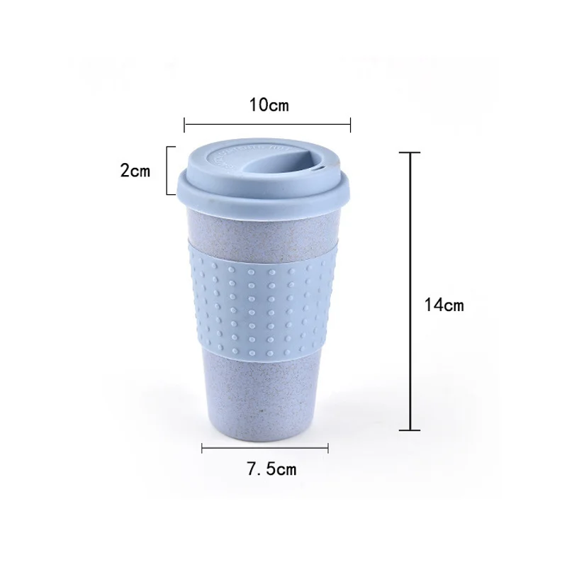 Дорожная кофейная кружка пластиковые кофейные чашки с бутылка для воды крышкой