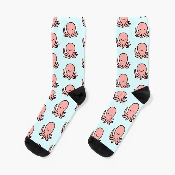 

Cute Octopus Crew Socks Knee High Mens Ankle Women Black Best