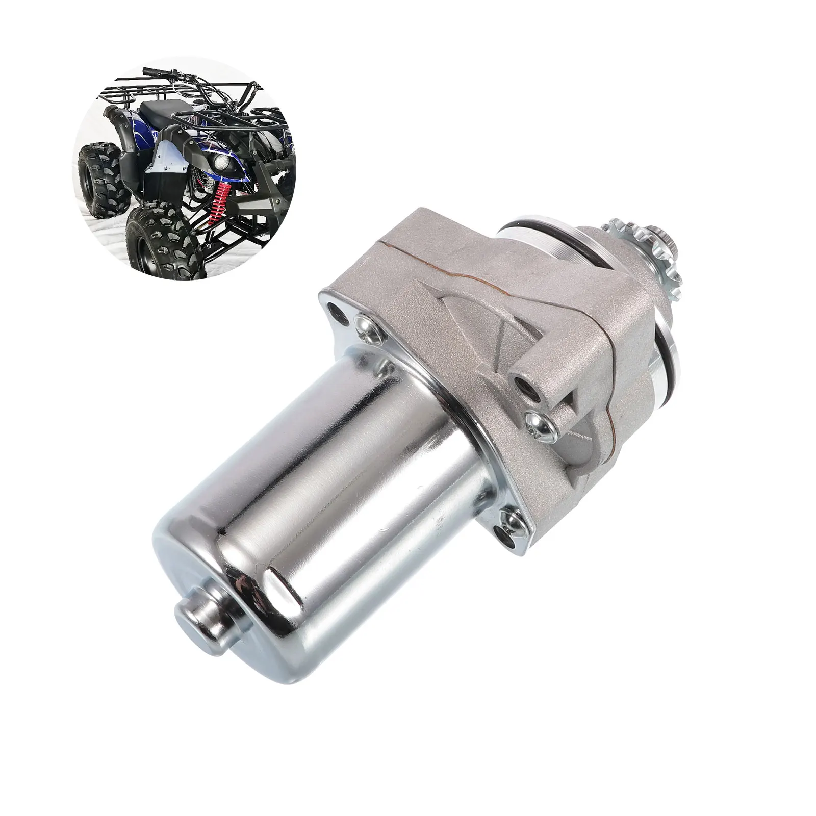 

Upper-Side Mounted Electric Start Starter Motor 12T For Motorcycle JH70 DY100 JD100 50-150cc Engine ATV Quad Go Kart Pocket Bike