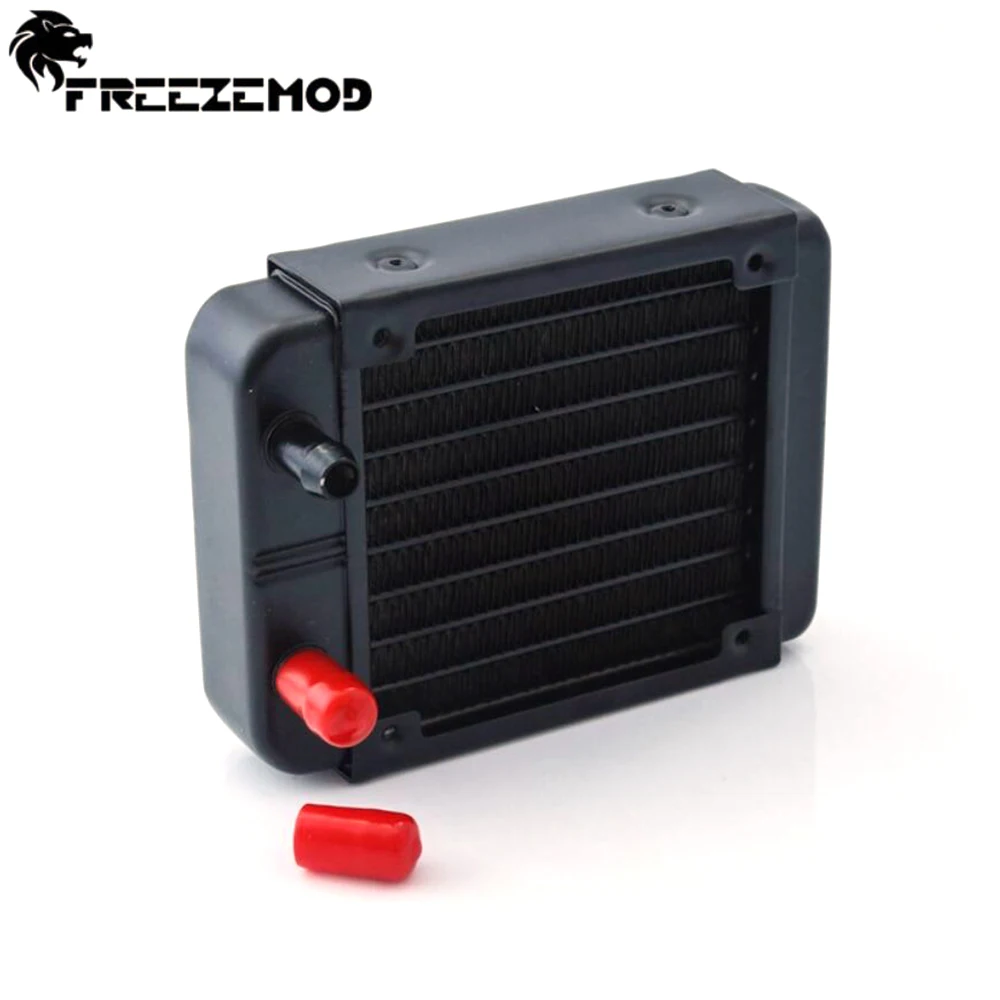 

FREEZEMOD PC Heat Sink Aluminum 60/80/90mm Aluminium Radiator Tube Thread Mini Heat exchanger Water Cooler For Water Cooler