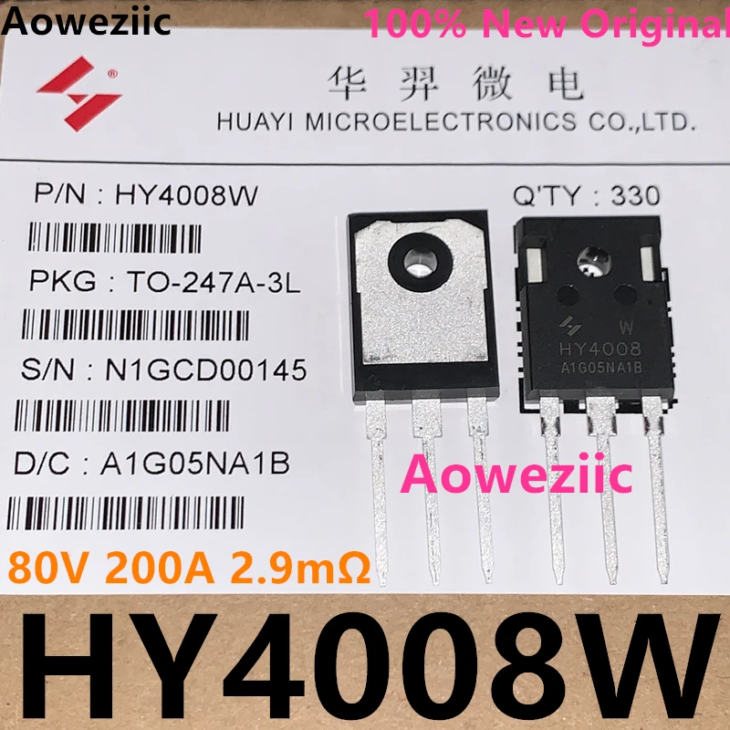 Инвертор Aoweziic 10 шт./лот HY4008W HY4008 200A 80V 2.9mΩ TO-247 ультра чип 100% Новый оригинальный