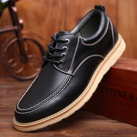 new men genuine cow leather casual shoes spring summer fashion street trend handsome leather flat shoes cool loafers