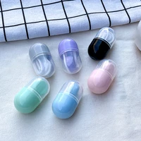 1 pcs contact lens case box tweezers suction stick holder container cute round mini colored contact lenses case travel kit box