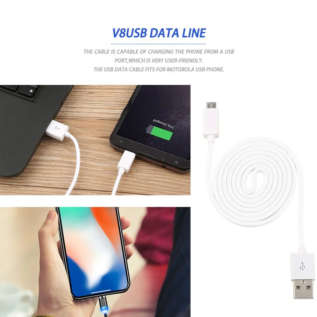USB V8 Micro синхронизация данных usb кабель для зарядки htc Motorola V9M E8|Кабели MP3/MP4-плееров|