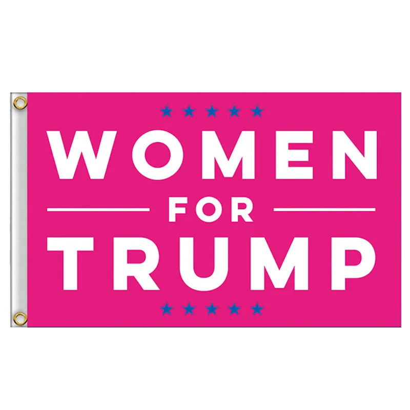 

3X5 Feet Women for Trump Flag Pink Color Polyester Pro Trump Keep America Great Home Decor