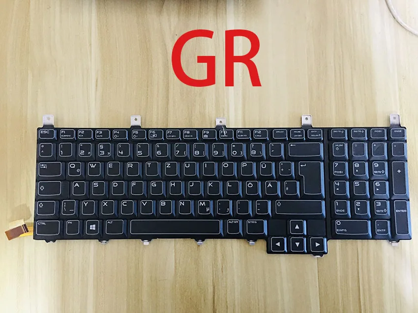 Клавиатура для Dell Alienware M18X R1 R2 M17X R3 R4 uk/US/Шведский/немецкая зеленая