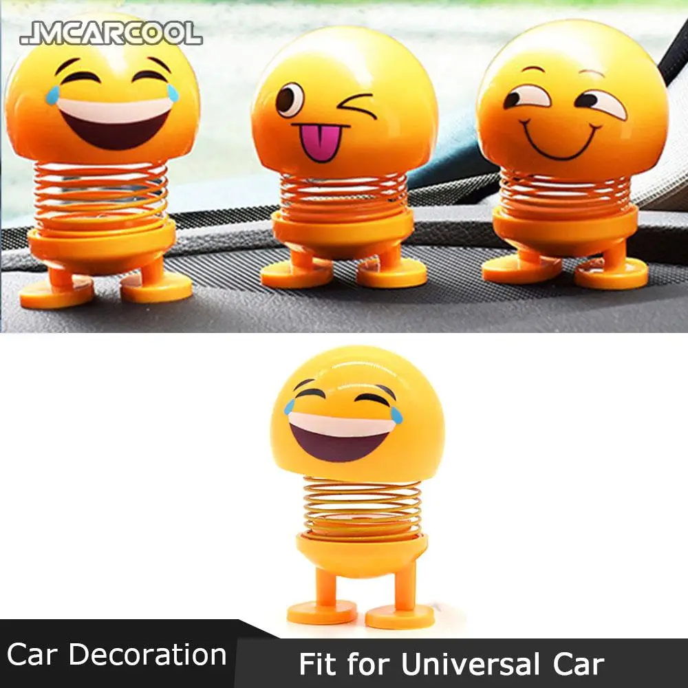 

Автомобильное украшение, Креативный интерьер автомобиля, милая сумка для выражений, индивидуальная Весенняя кукла с головой встряхивания, ...