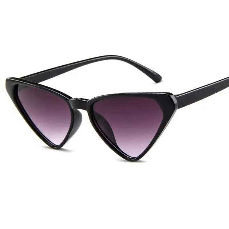 Солнцезащитные очки в треугольной оправе сексуальные черные солнцезащитные